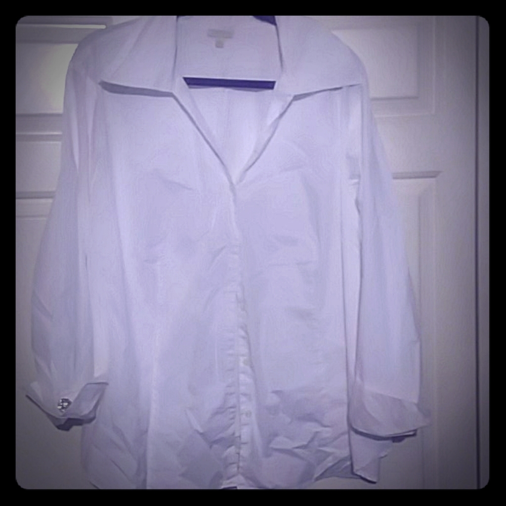 TALBOTS White blouse sz 3x